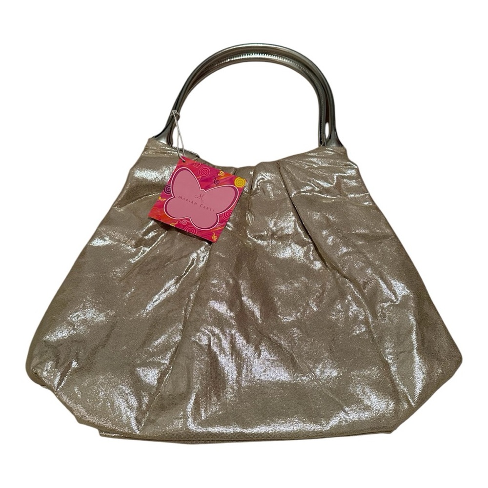 Charming Mariah Carey Metallic Gold-Silver Handbag